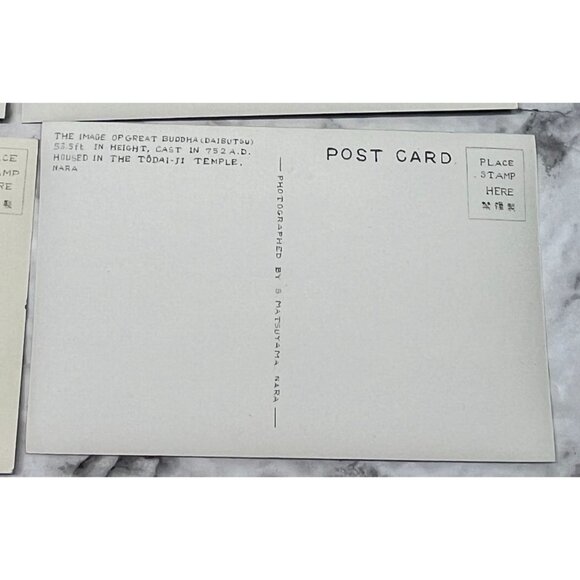 Nara-Park Japan RPPC Postcard Vintage Set of 9 Travel Souvenir Photos 1940s - Picture 16 of 16